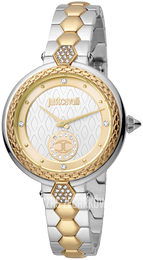 Just Cavalli Srebrny/Stal w odcieniu złota Ø34 mm JC1L128M0095