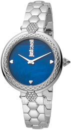 Just Cavalli Niebieski/Stal Ø34 mm JC1L128M0555