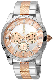 Just Cavalli Wielokolorowy/Stal w kolorze różowego złota Ø40 mm JC1L130M0095