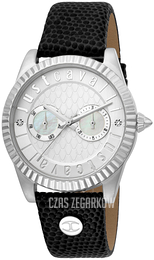 Just Cavalli Srebrny/Skóra Ø36 mm JC1L142L0015