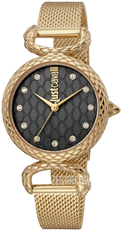 Just Cavalli Animalier Czarny/Stal w odcieniu złota Ø32 mm JC1L148M0235