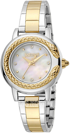 Just Cavalli Biały/Stal w odcieniu złota Ø32 mm JC1L151M0085