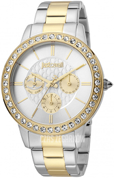 Just Cavalli Srebrny/Stal w odcieniu złota Ø34 mm JC1L164M0095