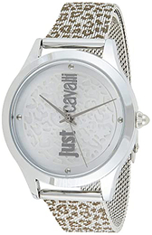 Just Cavalli Animalier Srebrny/Stal Ø34 mm JC1L170M0045