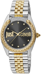 Just Cavalli Animalier Czarny/Stal w odcieniu złota Ø34 mm JC1L195M0105