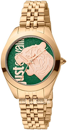 Just Cavalli Animalier Zielony/Stal w kolorze różowego złota Ø32 mm JC1L210M0165