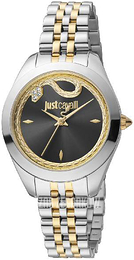 Just Cavalli Finezza Czarny/Stal w odcieniu złota Ø32 mm JC1L210M0305