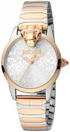 Just Cavalli Glam Chic Srebrny/Stal w kolorze różowego złota Ø32 mm JC1L220M0285