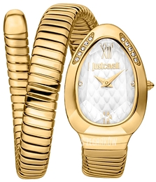 Just Cavalli Signature Snake Taglio Solo Srebrny/Pozlacana Ø22 mm JC1L223M0025