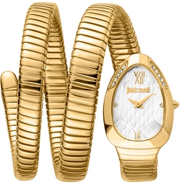 Just Cavalli Signature Szary/Stal w odcieniu złota Ø22 mm JC1L224M0035