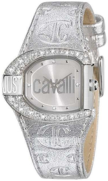 Just Cavalli Logo Srebrny/Skóra R7251160715
