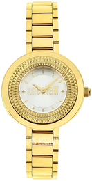 Just Cavalli Biały/Stal w odcieniu złota Ø34 mm R7253162615