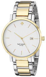 Kate Spade Gramercy Biały/Stal w odcieniu złota Ø38 mm 1YRU0108