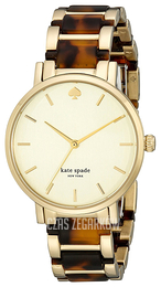 Kate Spade Gramercy Beżowy/Stal w odcieniu złota Ø34 mm 1YRU0542