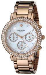 Kate Spade Gramercy Biały/Stal w kolorze różowego złota Ø38 mm 1YRU0648