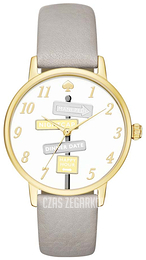 Kate Spade Metro Biały/Skóra Ø34 mm KSW1126