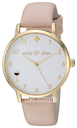 Kate Spade Metro Biały/Skóra Ø34 mm KSW1245