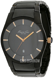 Kenneth Cole Czarny/Stal Ø42 mm 10018086