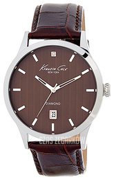 Kenneth Cole Genuine Diamond Brązowy/Skóra Ø42 mm 10018748