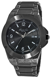 Kenneth Cole Slim Czarny/Stal Ø46 mm 10020834