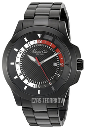 Kenneth Cole Transparency Czarny/Stal Ø45 mm 10022069