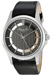 Kenneth Cole Transparency Czarny/Skóra Ø42 mm 10022286