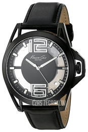 Kenneth Cole Transparency Czarny/Skóra Ø40 mm 10022526