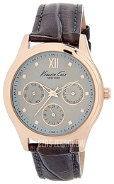 Kenneth Cole Multifunction Szary/Skóra Ø36 mm 10029560