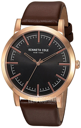Kenneth Cole Slim Czarny/Skóra Ø44 mm 10030809