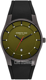 Kenneth Cole New York Zielony/Guma Ø42 mm 10031265