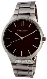 Kenneth Cole Classic Brązowy/Stal Ø44 mm 10031360