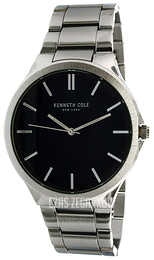Kenneth Cole Classic Czarny/Stal Ø44 mm 10031361