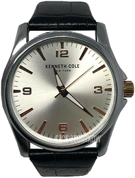 Kenneth Cole New York Srebrny/Skóra Ø45 mm 10031381