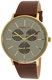 Kenneth Cole Multifunction Szary/Skóra Ø41 mm KC14946003