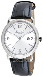 Kenneth Cole Srebrny/Skóra Ø43 mm KC1954