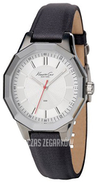 Kenneth Cole Srebrny/Skóra Ø34 mm KC2471