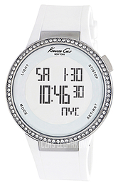 Kenneth Cole Biały/Guma Ø44 mm KC2698