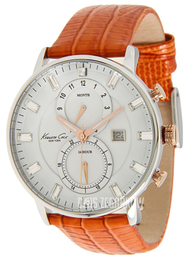 Kenneth Cole Srebrny/Skóra Ø42 mm KC2710