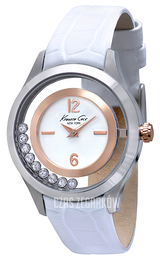 Kenneth Cole Transparency Biały/Skóra Ø34 mm KC2785