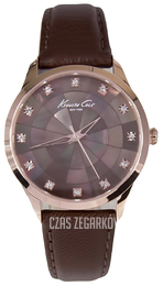 Kenneth Cole Transparency Brązowy/Skóra Ø38 mm KC2874
