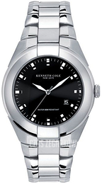 Kenneth Cole Reaction Czarny/Stal Ø42 mm KC3393