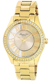 Kenneth Cole Transparency Żółte złoto/Stal w odcieniu złota Ø32 mm KC4853