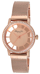 Kenneth Cole Transparency Różowe złoto/Stal w kolorze różowego złota Ø36 mm KC4955