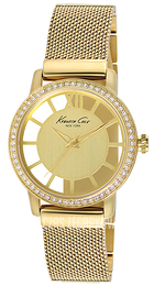 Kenneth Cole Transparency Żółte złoto/Stal w odcieniu złota Ø36 mm KC4956