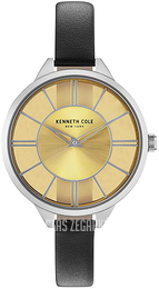 Kenneth Cole Żółte złoto/Skóra Ø36 mm KC50538005