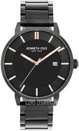Kenneth Cole Czarny/Stal Ø44 mm KC50561005