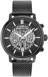 Kenneth Cole Czarny/Stal Ø42 mm KC50572003