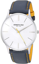 Kenneth Cole Srebrny/Skóra Ø40 mm KC50918002