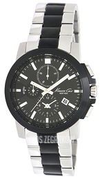 Kenneth Cole Dress Sport Czarny/Stal Ø45 mm KC9099