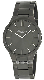 Kenneth Cole Slim Czarny/Stal Ø44 mm KC9109